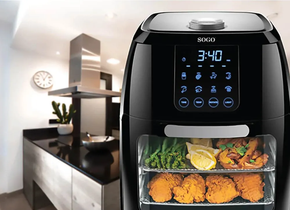 Hot Sogo Airfryer m. rotisseri