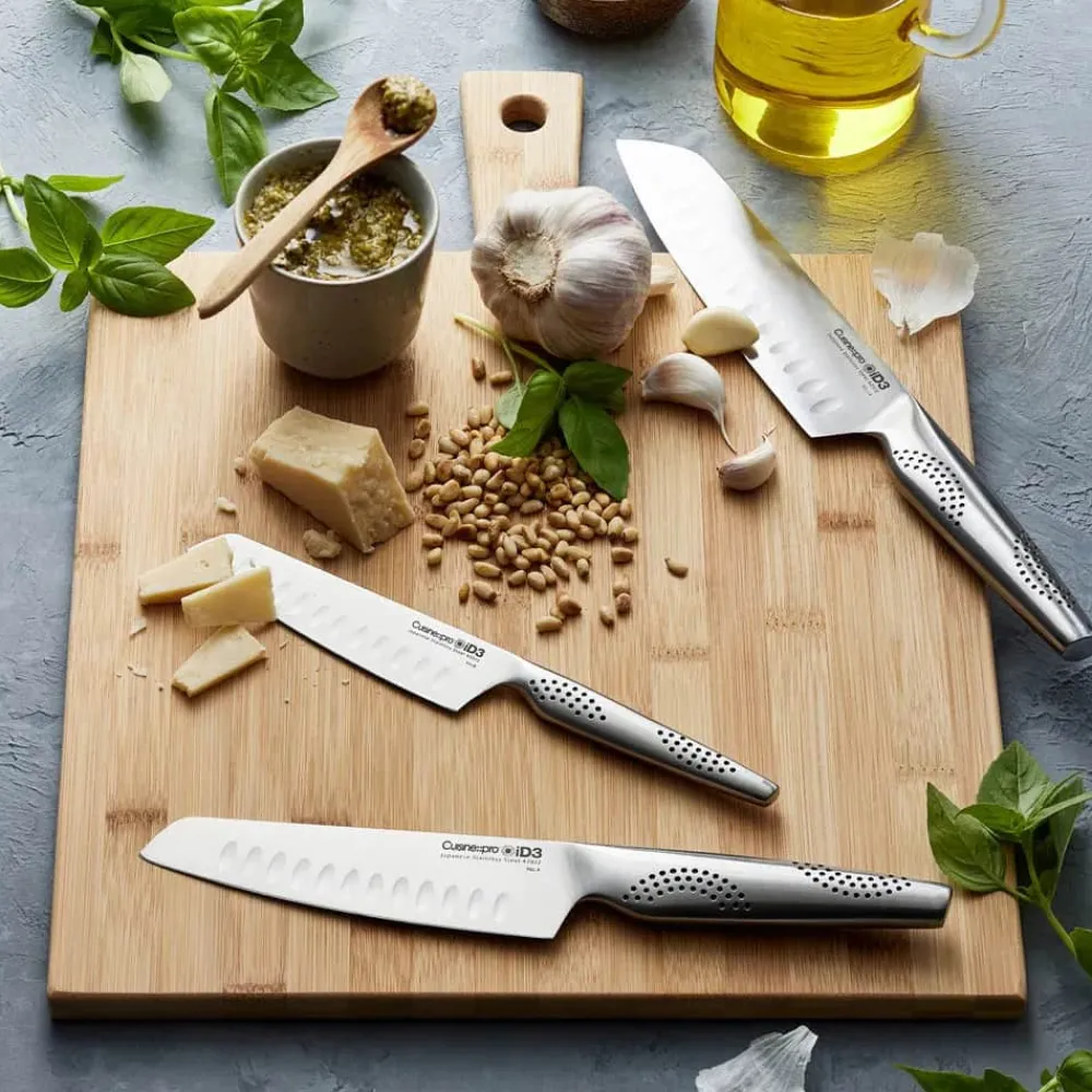Best THE CUSTOM CHEF™ Cuisine::pro® Santoku Knivsæt - 3 dele