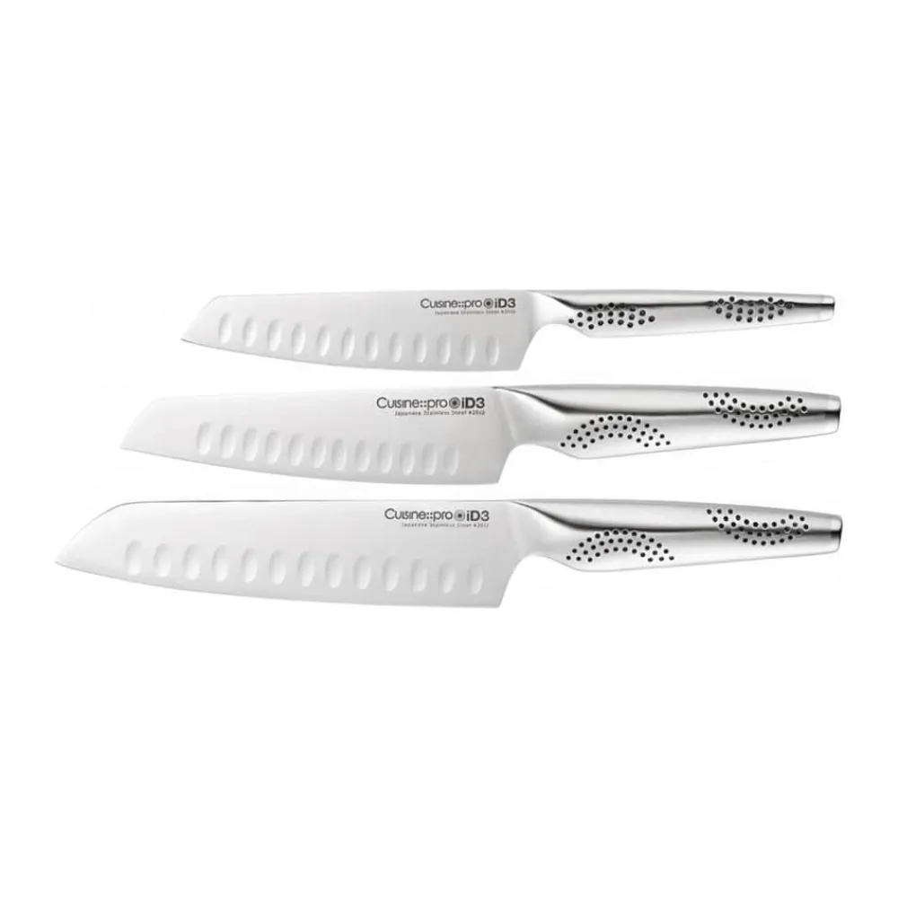 Best THE CUSTOM CHEF™ Cuisine::pro® Santoku Knivsæt - 3 dele