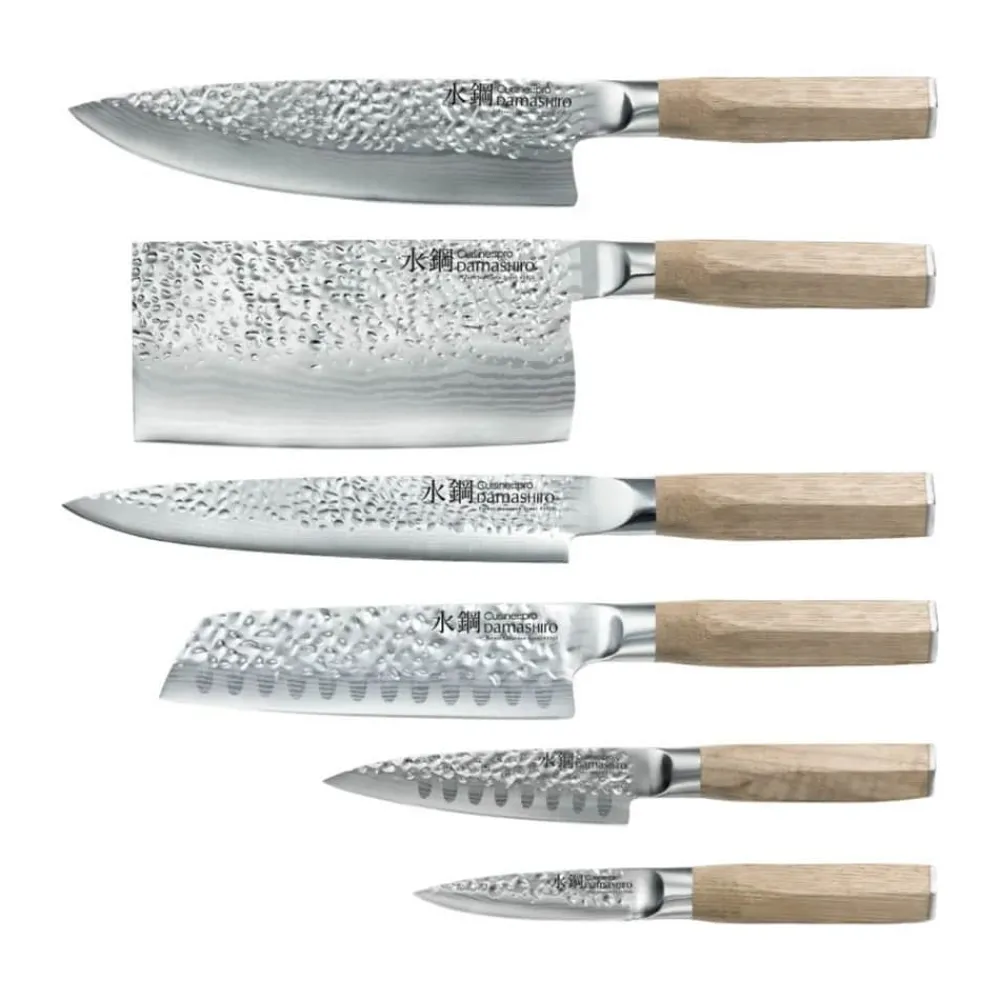 Best THE CUSTOM CHEF™ Damashiro® EMPEROR Hikari Knivblok - 7 dele