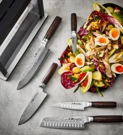 Clearance THE CUSTOM CHEF™ Damashiro® Emperor Hisa Knivblok - 6 dele