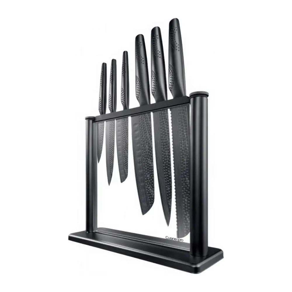 Clearance THE CUSTOM CHEF™ iD3® BLACK SAMURAI™ Gozen Knivblok - 7 dele