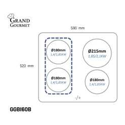 New Grand Gourmet Induktionskogeplade BI60B
