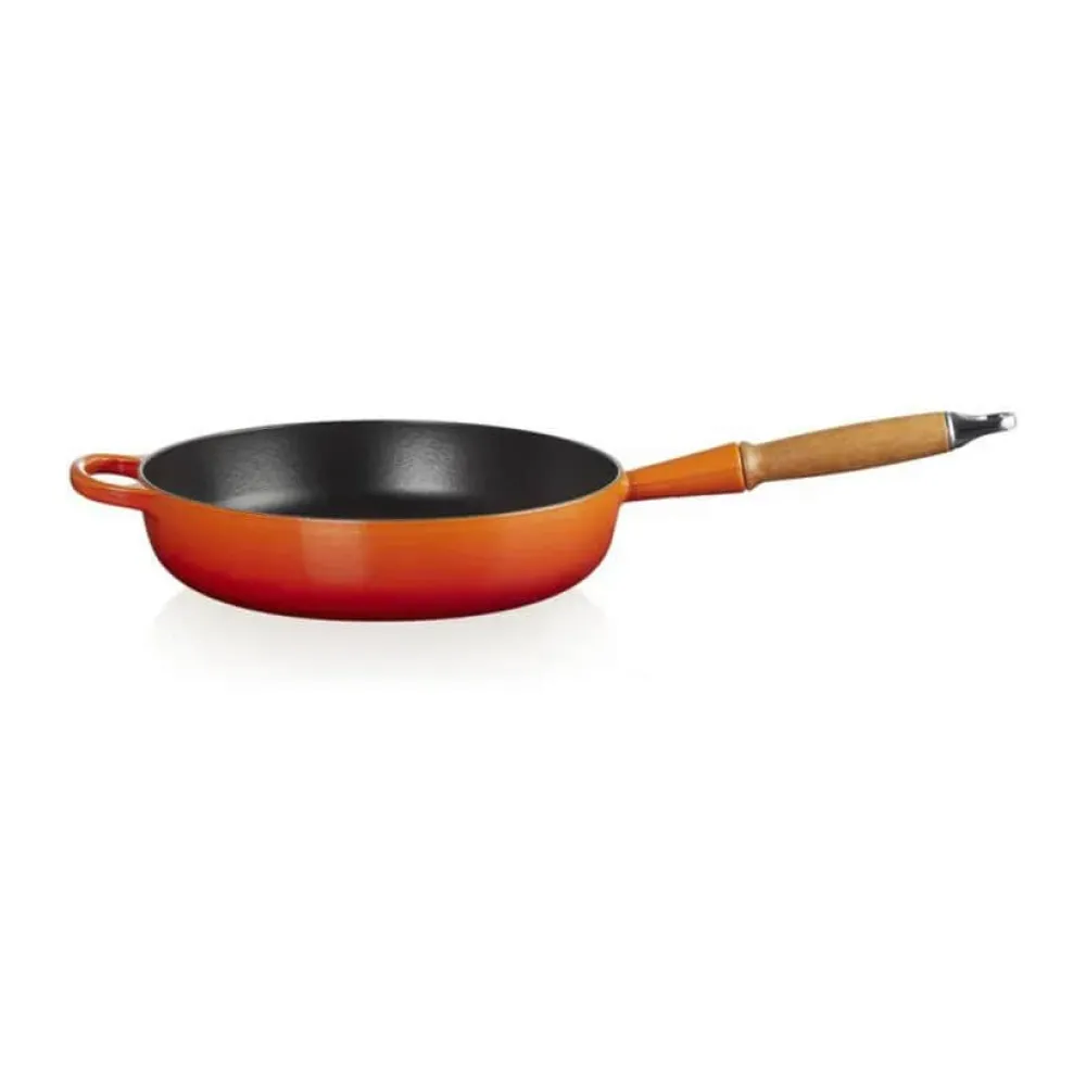 Best Le Creuset Sauterpande m. træhåndtag